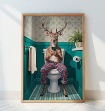 Load image into Gallery viewer, Bathroom Deer PFY Art Print