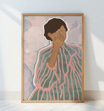 Load image into Gallery viewer, Pink Striped Woman PFY Art Print