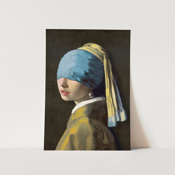Blindfolded Beauty PFY Art Print
