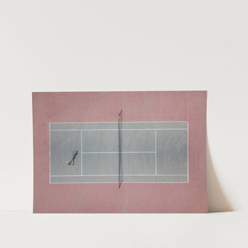 Tennis Court Shadow Play PFY Art Print