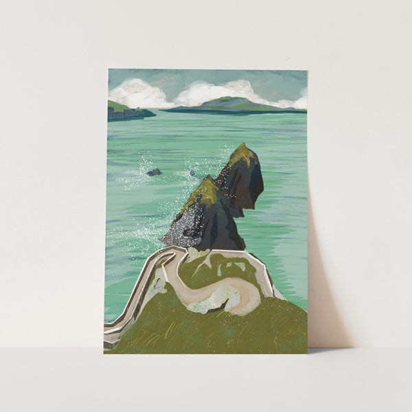 Winding Coastal Road PFY Art Print