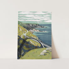Load image into Gallery viewer, Winding Coastal Bridge Path PFY Art Print