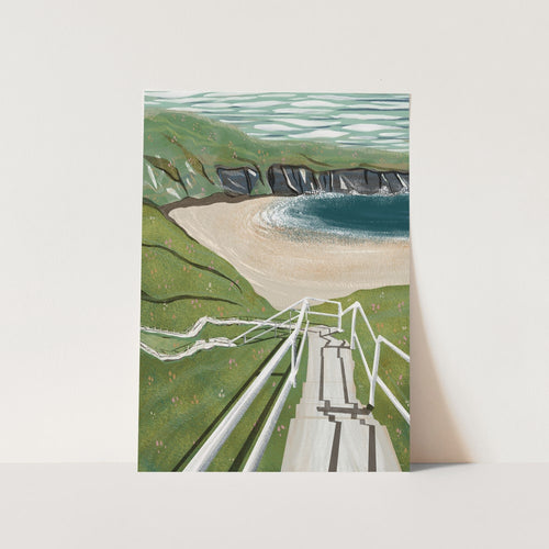 Steps to the Beach PFY Art Print