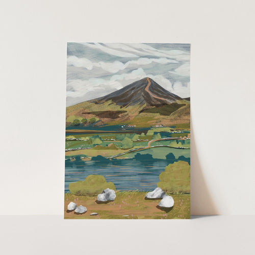Lakeside Mountain View PFY Art Print