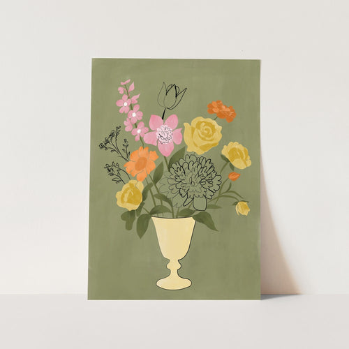 Vibrant Floral Bouquet PFY Art Print