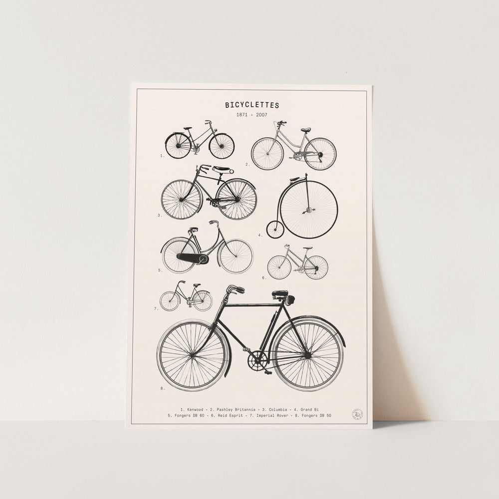 Bicyclettes PFY Art Print