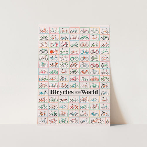 Bicycles of the World PFY Art Print