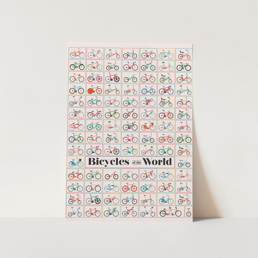 Bicycles of the World PFY Art Print