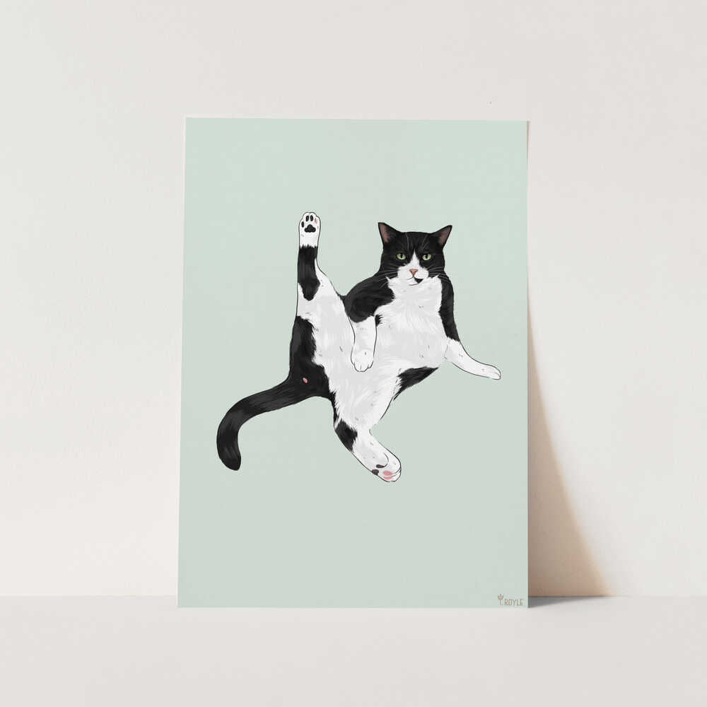Yoga Cat PFY Art Print