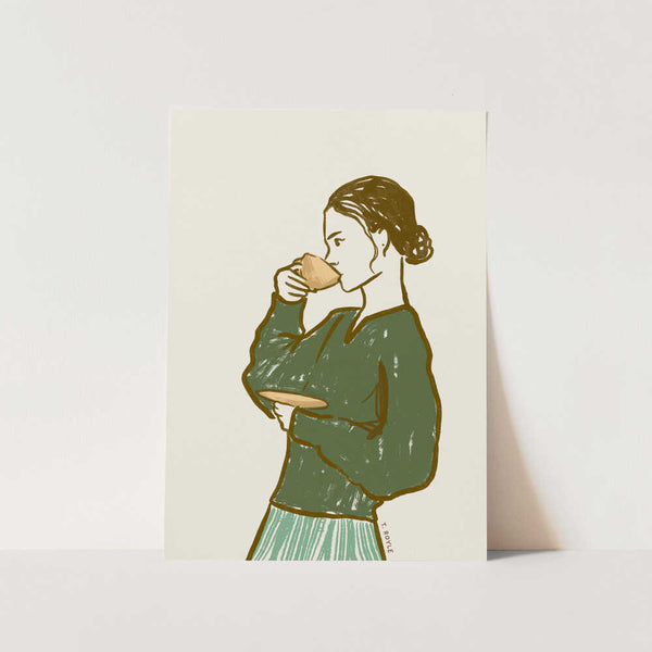 Quiet Tea Moment PFY Art Print