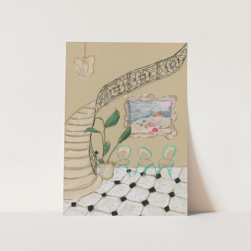 Museum Day In Paris PFY Art Print