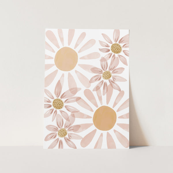 Six Daisies PFY Art Print