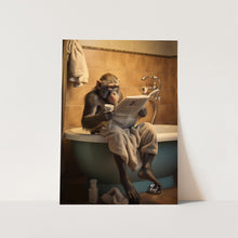 Load image into Gallery viewer, Monkey In the Bathroom PFY Art Print