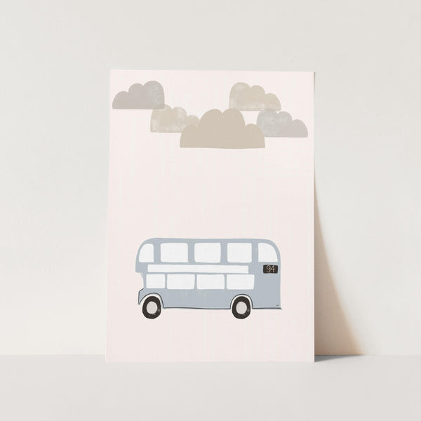 Cloudy Bus Journey PFY Art Print