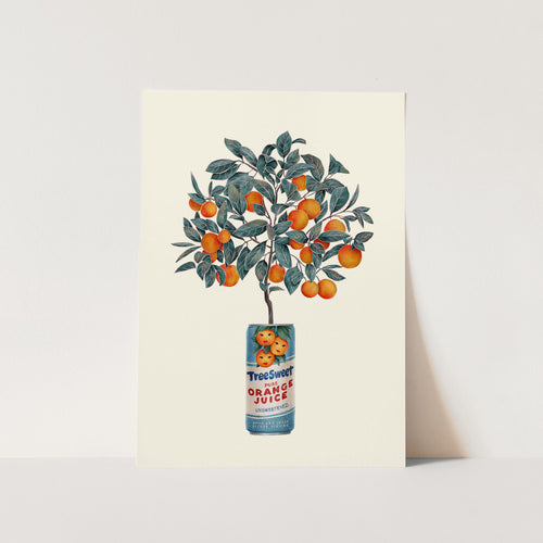 Orange Tree in juice Can PFY Art Print