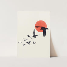 Load image into Gallery viewer, Flying Birds and Moon PFY Art Print