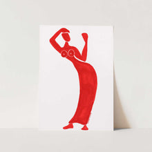 Load image into Gallery viewer, Red Dancing Woman PFY Art Print