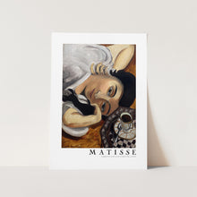 Load image into Gallery viewer, Lorette Con Una Tazza Di Caffe 1916 Boarder PFY Art Print