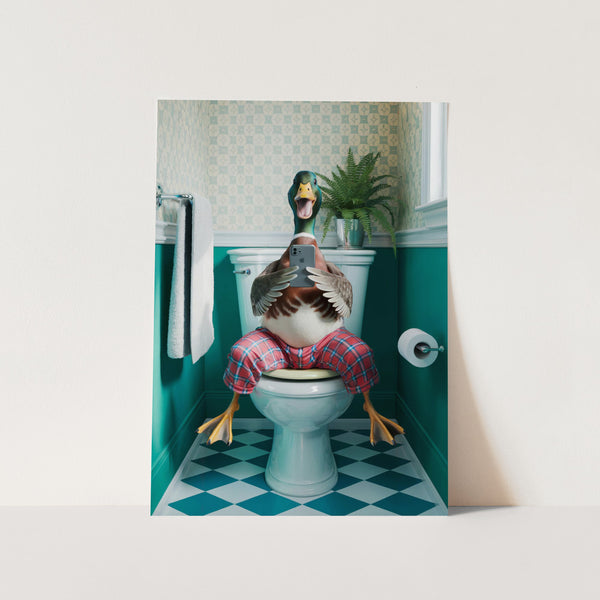 Bathroom Duck PFY Art Print