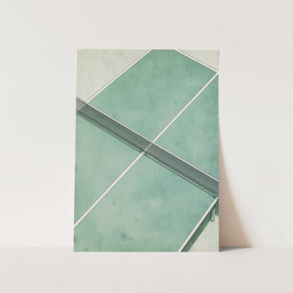 Overhead Ping Pong Table PFY Art Print