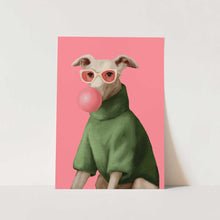 Load image into Gallery viewer, Bubblegum Pup Art Print