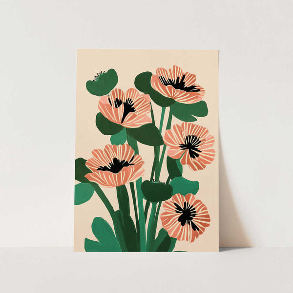 Modern Wild Poppies Art Print
