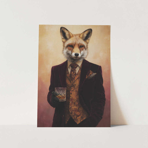 Fox In Velvet Suit PFY Art Print