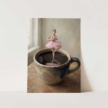 Load image into Gallery viewer, Ballerina In Coffee Cup PFY Art Print