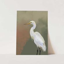 Load image into Gallery viewer, Handpainted Heron oil painting PFY Art Print