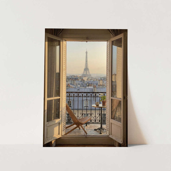 Parisian Balcony View PFY Art Print
