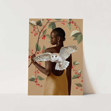 Load image into Gallery viewer, Graceful Woman Barn Owl PFY Art Print