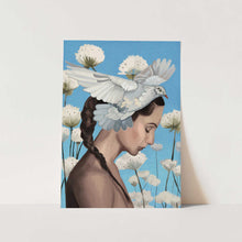 Load image into Gallery viewer, Peaceful Woman with Dove PFY Art Print