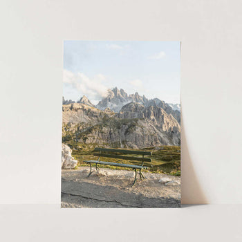 Alpine Bench Vista PFY Art Print