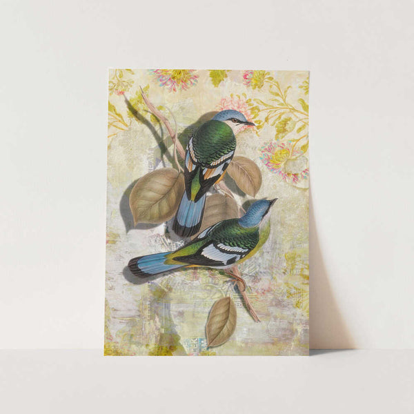 Whimsical Tropical Birds PFY Art Print