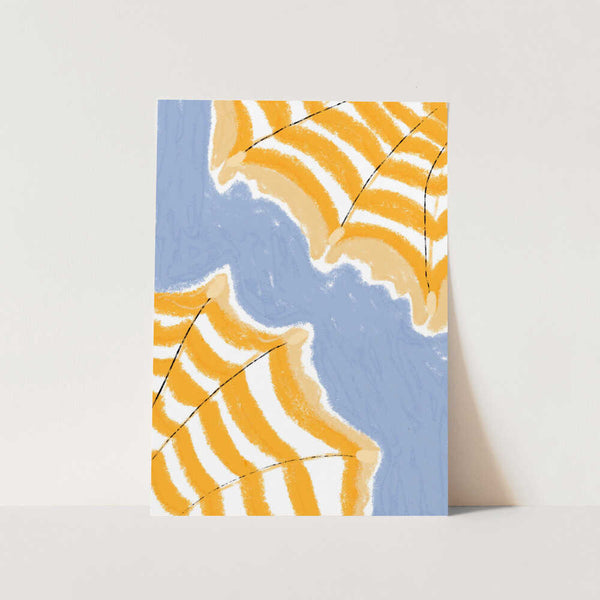 Yellow Parasols PFY Art Print