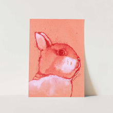 Load image into Gallery viewer, Vibrant Bunny Portrait PFY Art Print