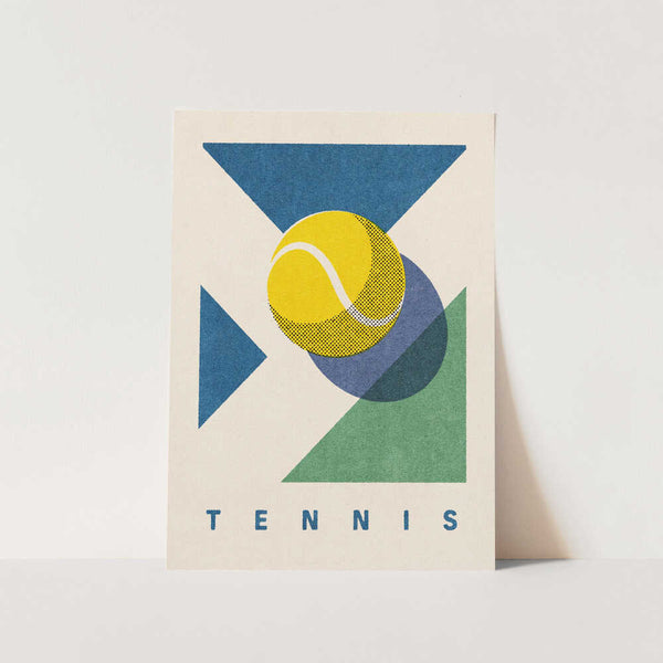 Geometric Tennis Ball PFY Art Print
