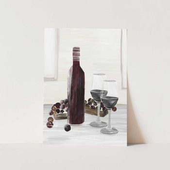 Classic Wine Still Life PFY Art Print