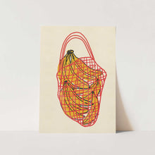 Load image into Gallery viewer, Fresh Bananas Net Bag PFY Art Print