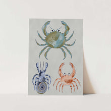 Load image into Gallery viewer, Ocean Crabs Watercolor PFY Art Print