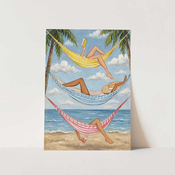 Tropical Hammock Getaway PFY Art Print