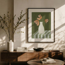 Load image into Gallery viewer, Orange Floral Still Life PFY Art Print
