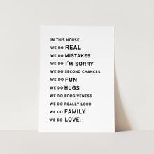 Load image into Gallery viewer, House Rules Art Print