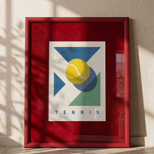 Geometric Tennis Ball PFY Art Print