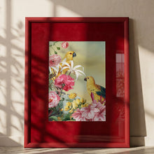 Load image into Gallery viewer, Tropical Parrots and Flowers PFY Art Print