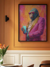 Load image into Gallery viewer, Gorilla In Pink Tuxedo PFY Art Print
