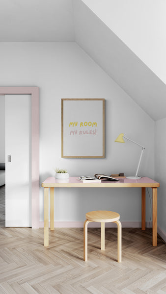 My Room My Rules (Girl) Art Print