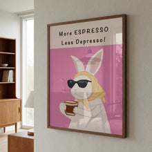 Load image into Gallery viewer, Stylish Bunny Espresso PFY Art Print