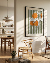 Load image into Gallery viewer, Fresh Oranges Stripes PFY Art Print