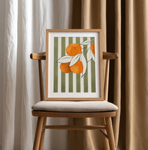 Load image into Gallery viewer, Fresh Oranges Stripes PFY Art Print